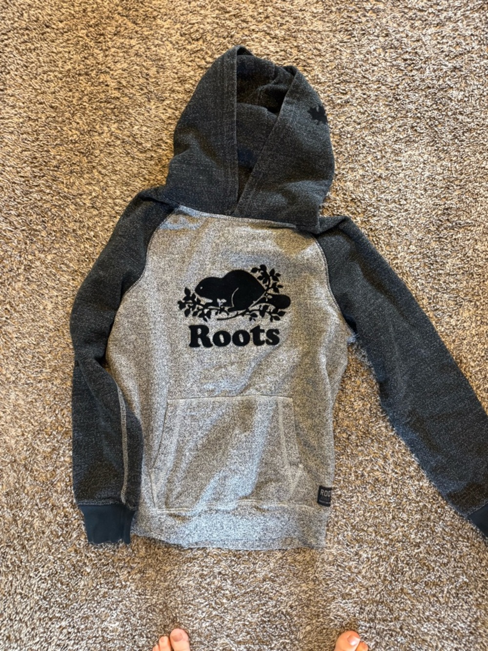Roots Kids salt and pepper Hoodie